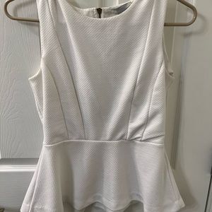 White Perplum Top